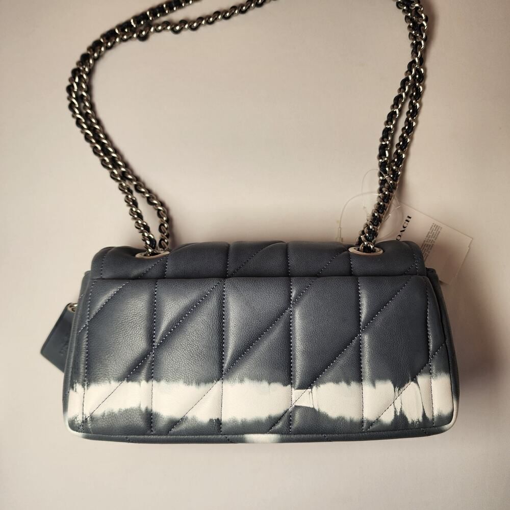 COACH CU080 Quilted Tabby Bag 20 Tie Dye Midnight Navy V2 - Picture 4 of 8